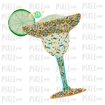 Margarita Glass Mexico Cinco de Mayo Sublimation Design PNG | Hand Drawn PNG | Sublimation | Digital Download | Printable Art | Clip Art