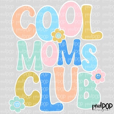 Cool Club Retro Most Loved Ladies Bundle - 14 Designs + Pocket Smiley Face PNG