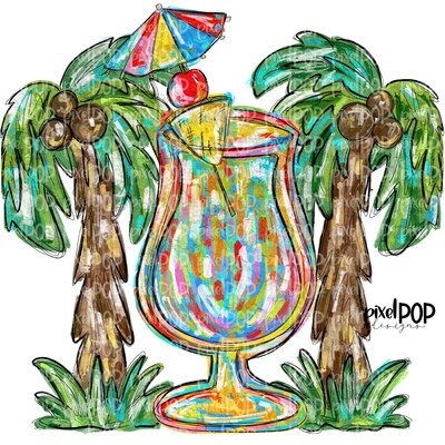 Tropical Drink and Palm Trees PNG | Tropical Drink | Beach | Palm Trees | Sublimation | Hand Drawn PNG | Digital Download | Printable Art | Clip Art Tropical Drink and Palm Trees PNG | Tropical Drink | Beach | Palm Trees | Sublimation | Hand Drawn PNG | Digital Download | Printable Art | Clip Art
