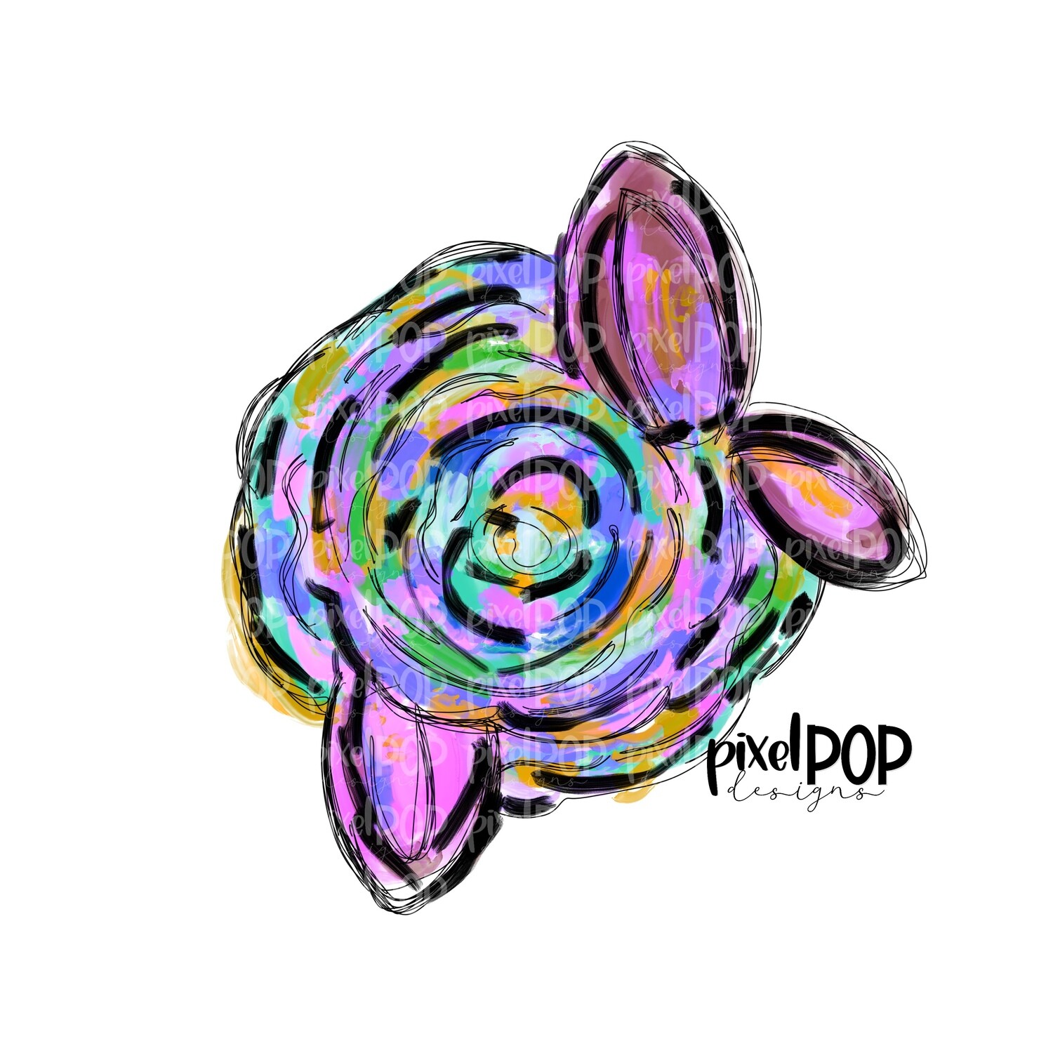 Acrylic Flower PNG | Flower | Painted Flower | Spring Flower Sublimation | Hand Painted Art | Digital Design | Printable