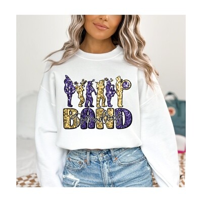 Faux Sequin Band Mascot Design with Custom Colors