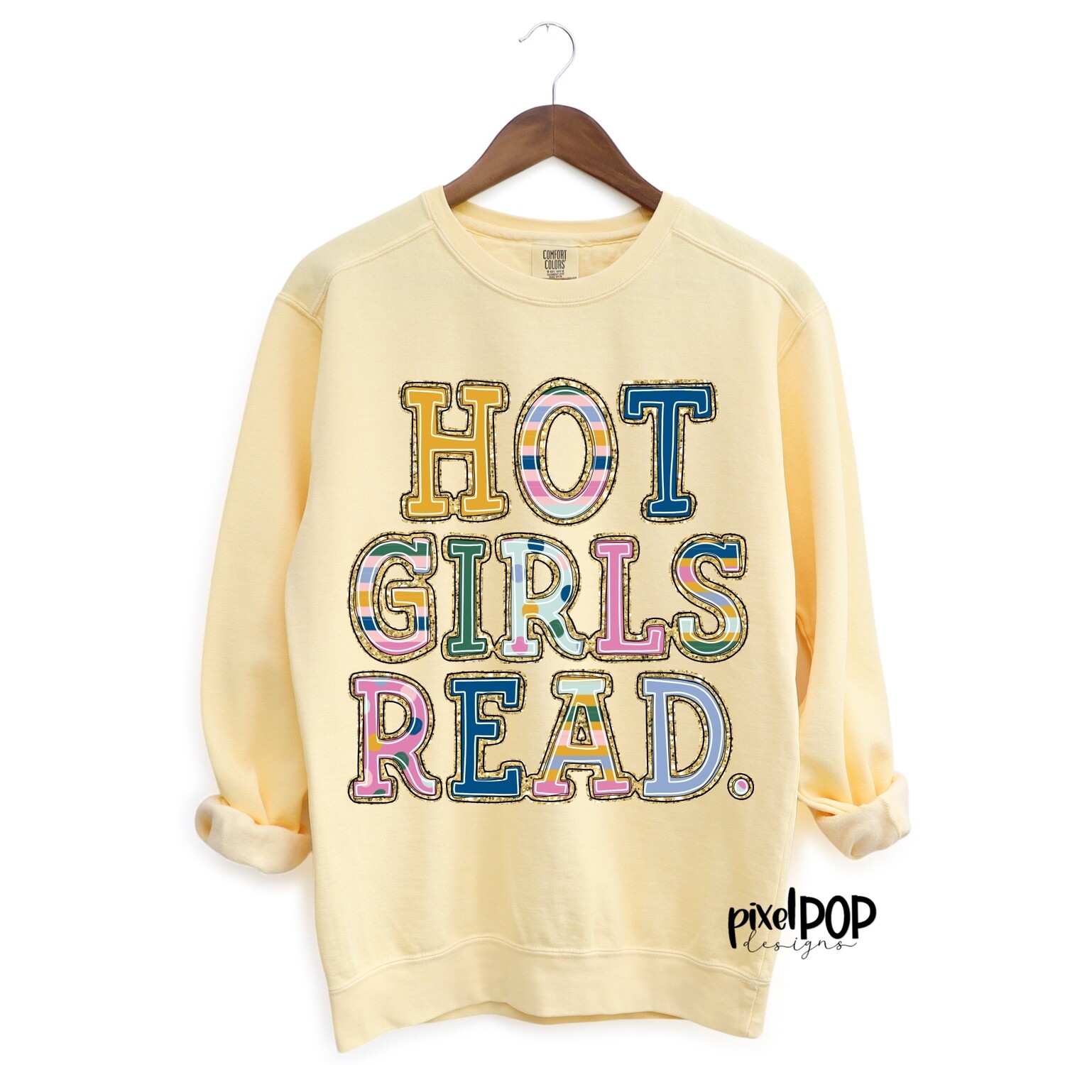 Hot Girls Read PNG | Reading Hand Drawn Art | Sublimation PNG | Digital Download | Printable Art | Clip Art