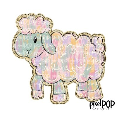 Lamb Pink PNG, Easter Art Printable Design for Sublimation DTF Screenprint Transfers