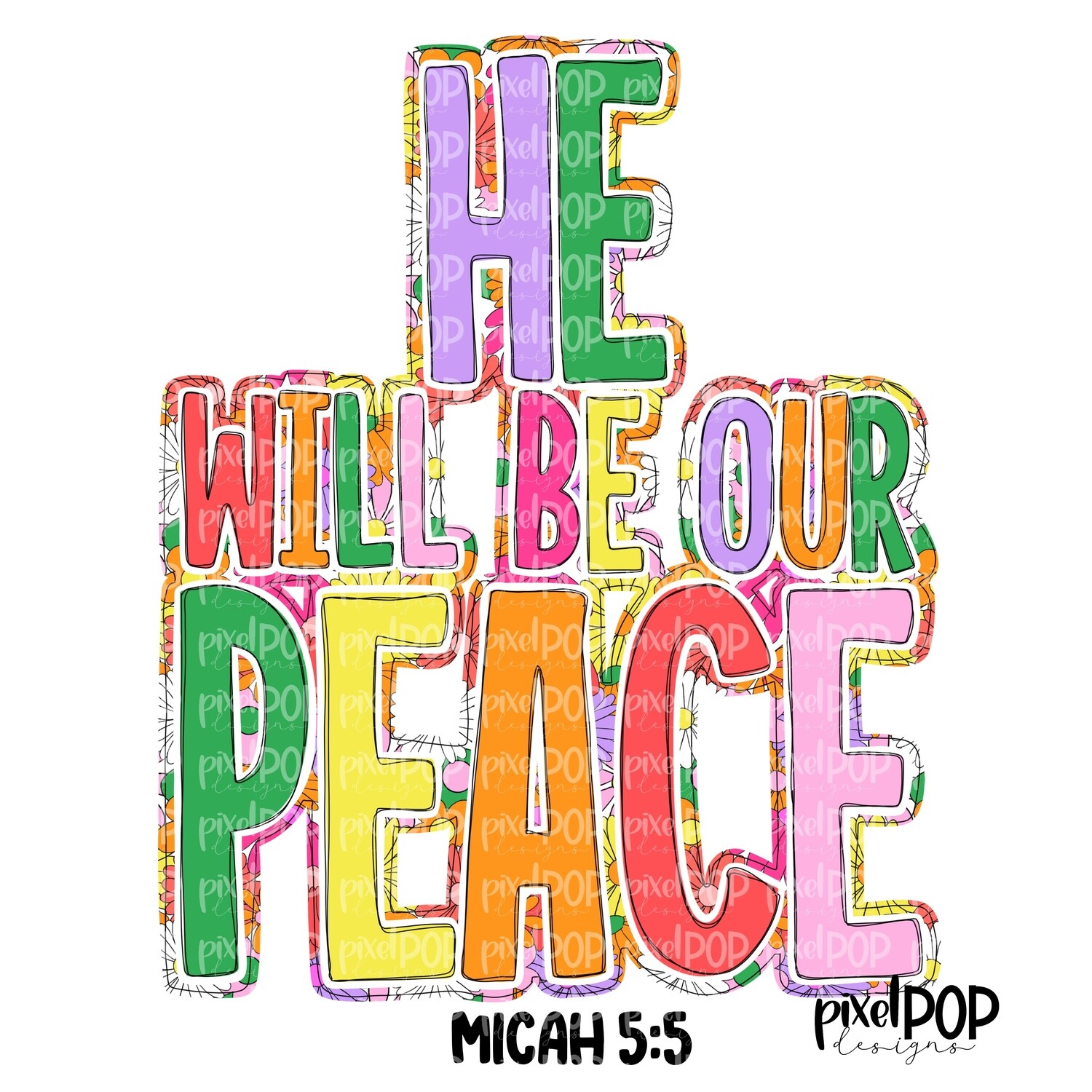 He Will Be Our Peace Religious Christian PNG | Religious Art Design