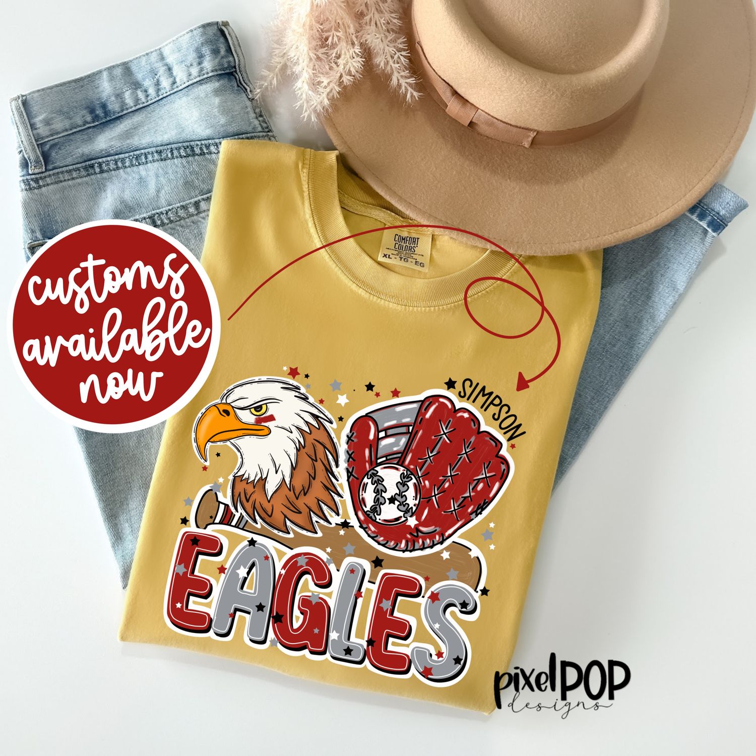 CUSTOM: Baseball Mascots with TEAM COLORS -  (SEE LISTING DETAILS)