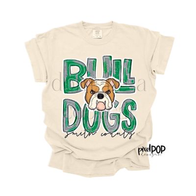 CUSTOM: Paint Stroke Hand Drawn Mascot with TEAM COLORS -  (SEE LISTING DETAILS)