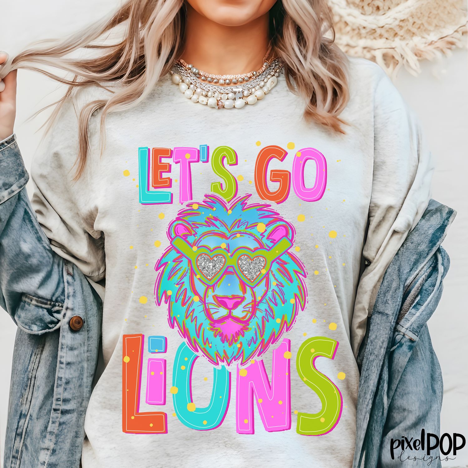 CUSTOM: Let&#39;s Go Neon Mascot