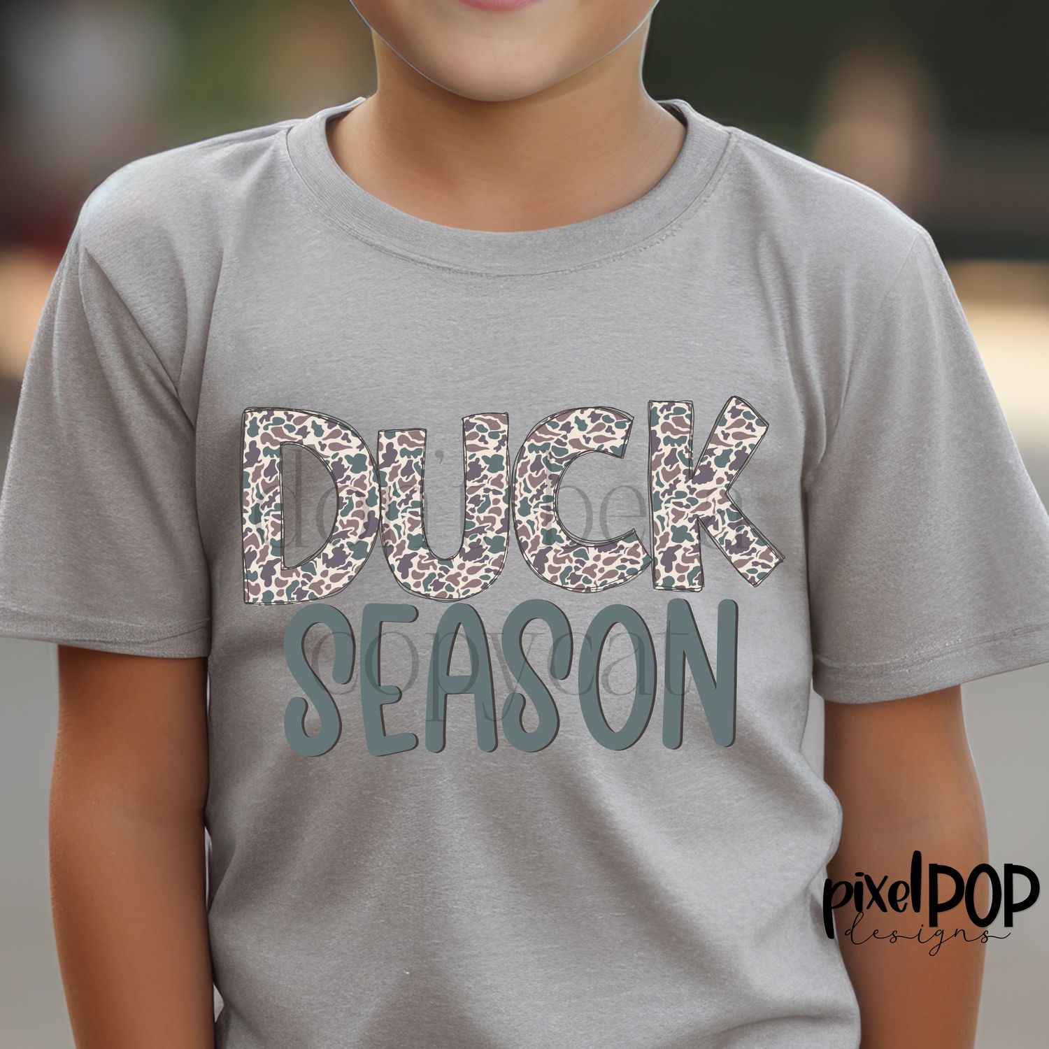 Duck Season Camouflage PNG | Hunting Design | Camouflage | Hand Painted | Digital Download | Printable