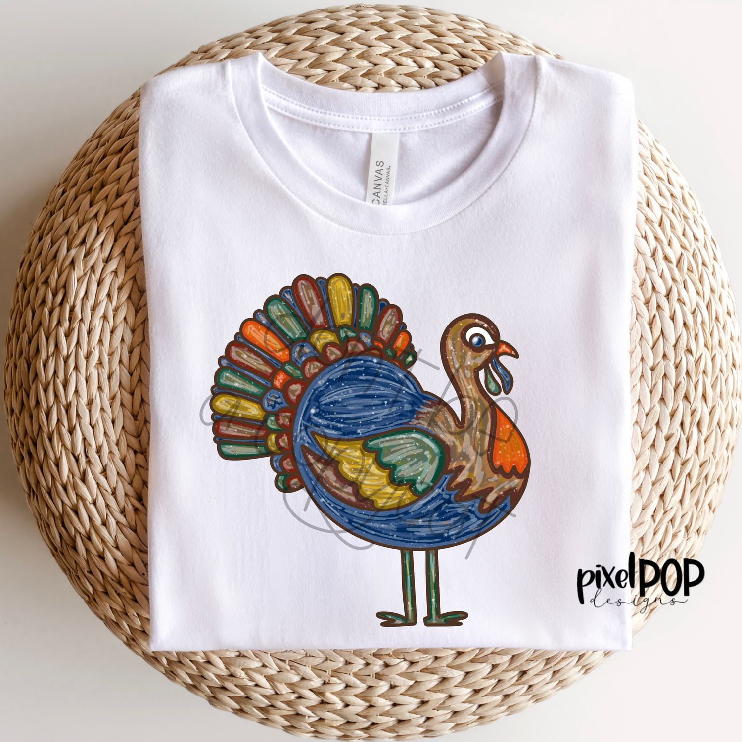 Turkey Traditional Masculine PNG | Turkey Sublimation | Painted Digital Art | Sublimation Art | Thanksgiving | Digital Download | Printable Artwork