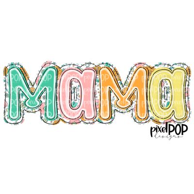 Mama Pretty Garden PNG | Daughter Mom Mama Mother Mommy Art | Mother Daughter Sublimation DTF Art