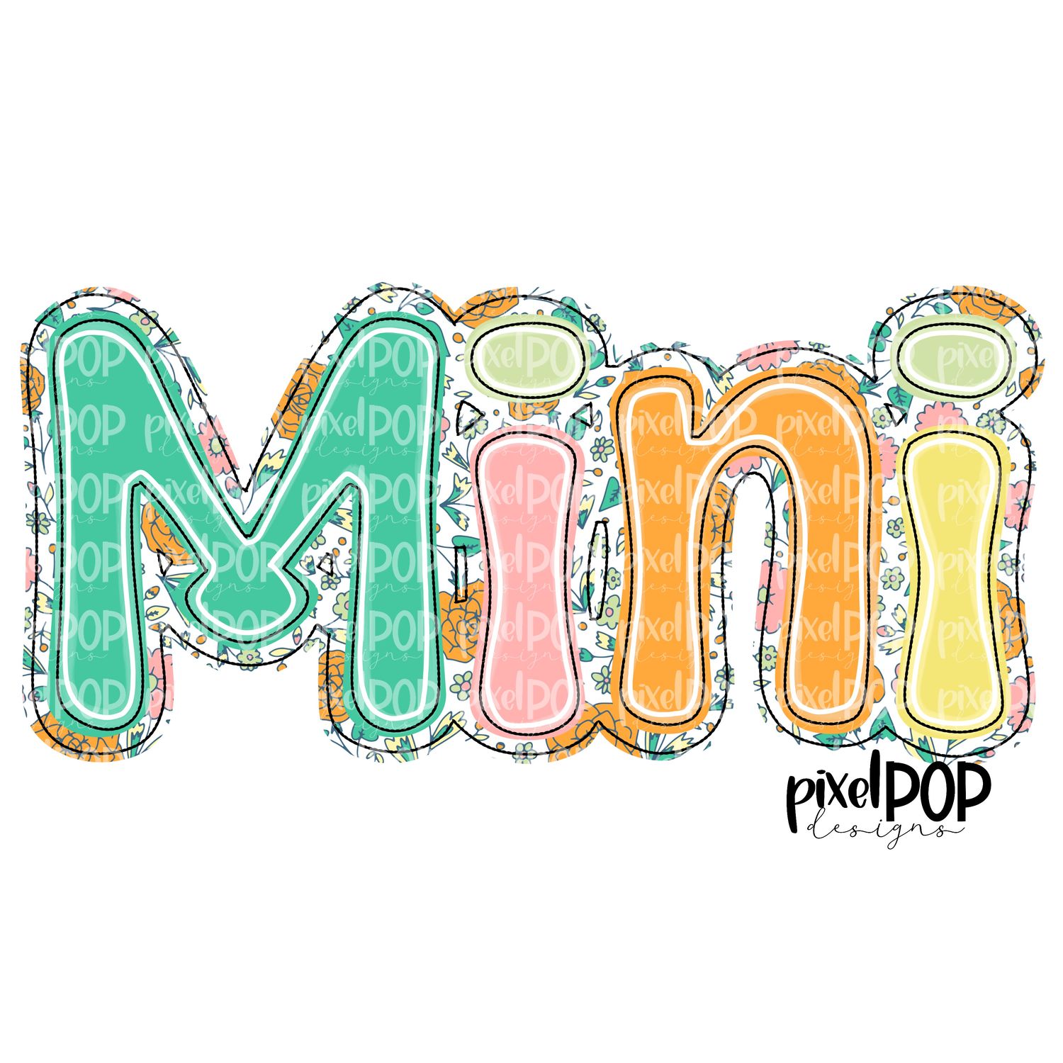 Mini Pretty Garden PNG | Daughter Mom Mama Mother Mommy Art | Mother Daughter Sublimation DTF Art