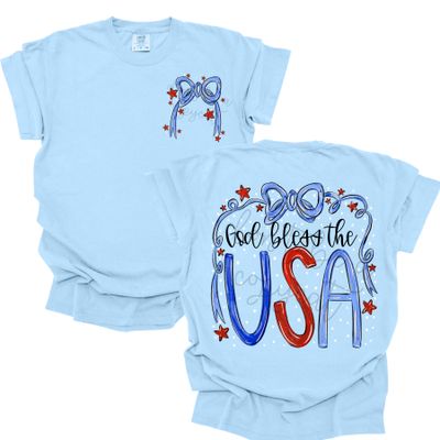 God Bless the USA July 4th PNG Design PLUS Pocket Design
