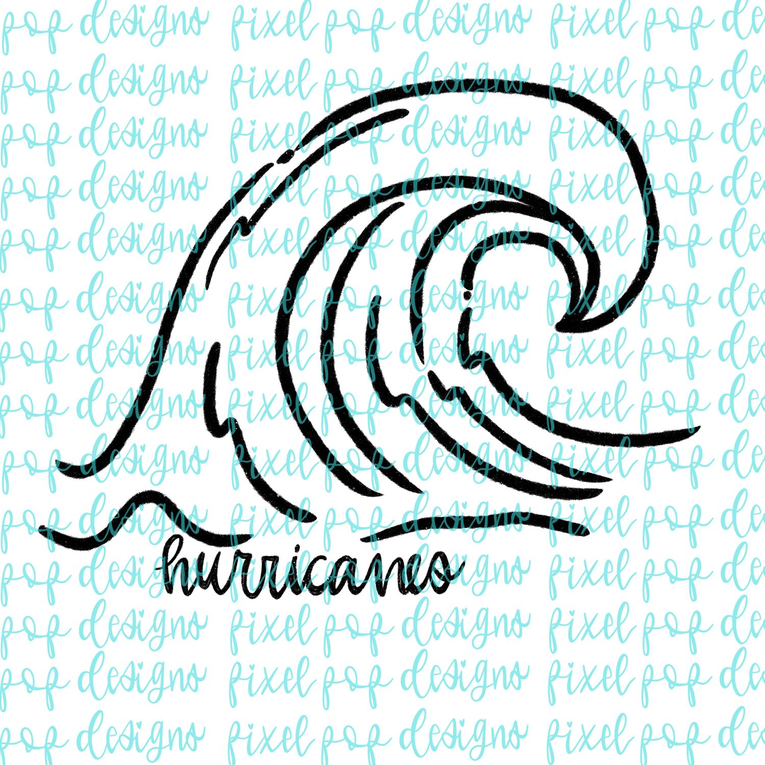 Hurricanes Doodle Mascot Hand Drawn Style PNG