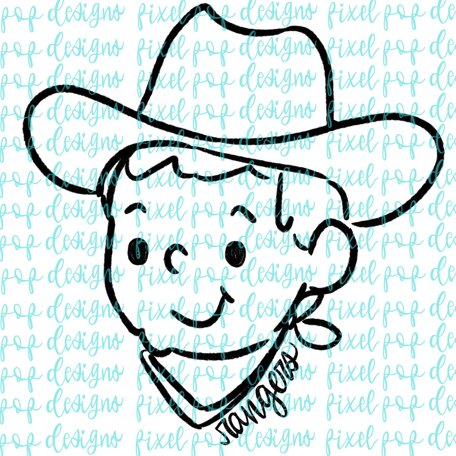 Rangers Doodle Mascot Hand Drawn Style PNG