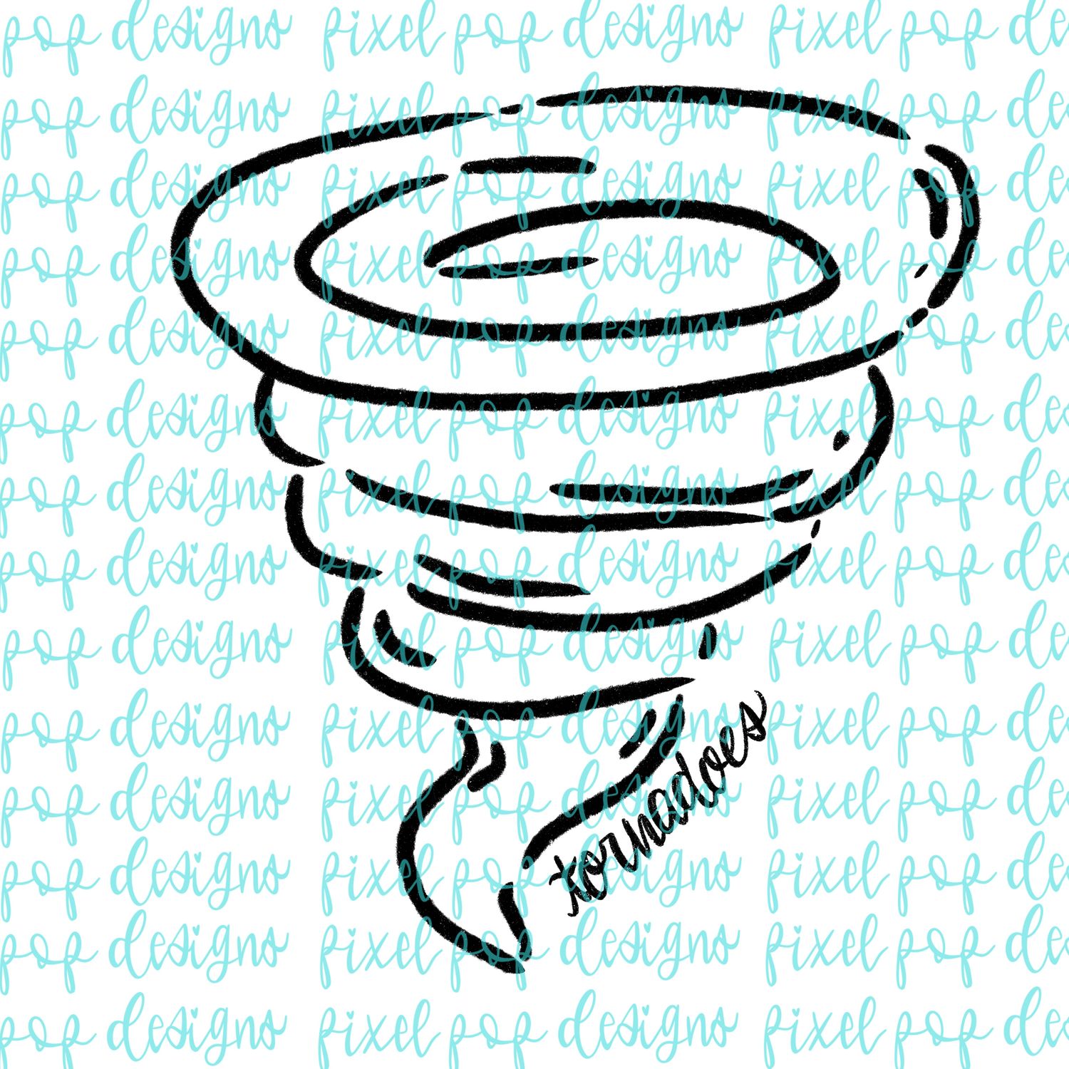 Tornadoes Doodle Mascot Hand Drawn Style PNG