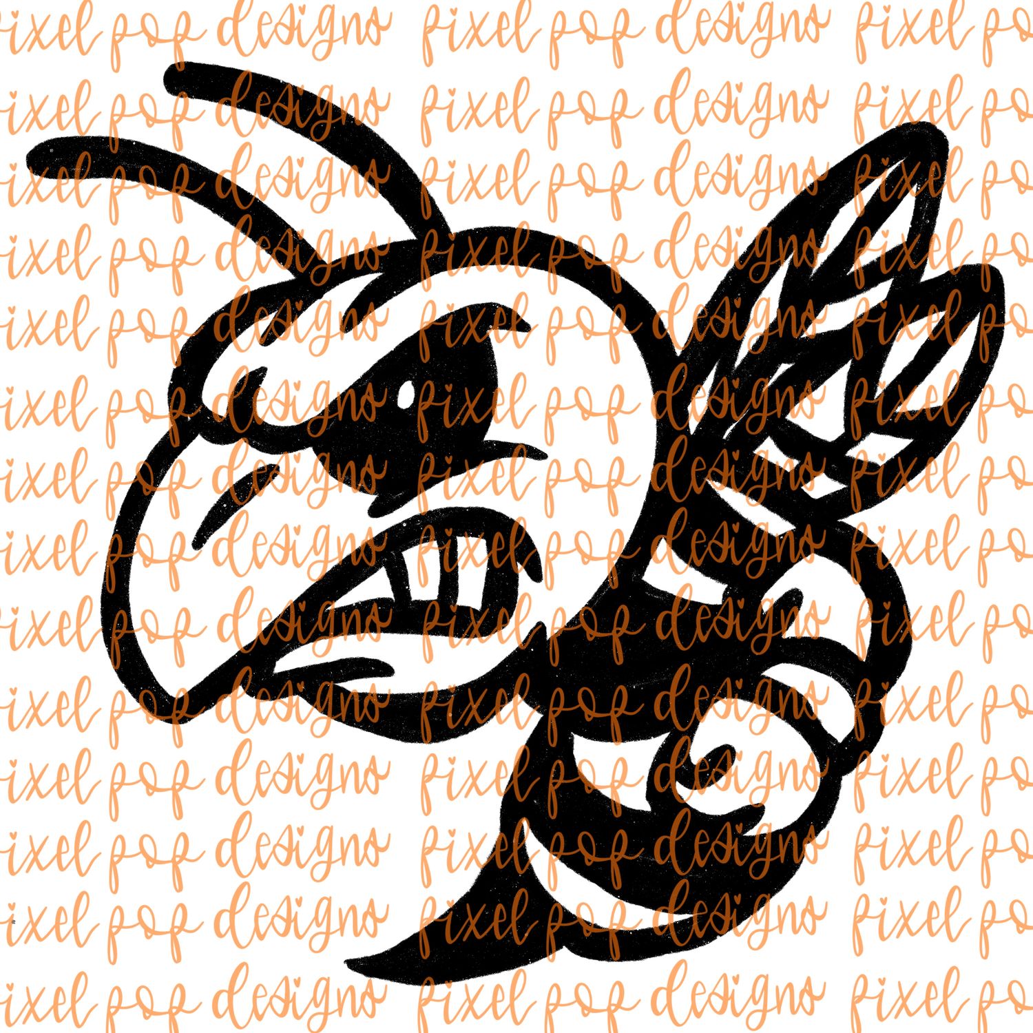 Yellowjacket Fierce Mascot Hand Drawn Style PNG