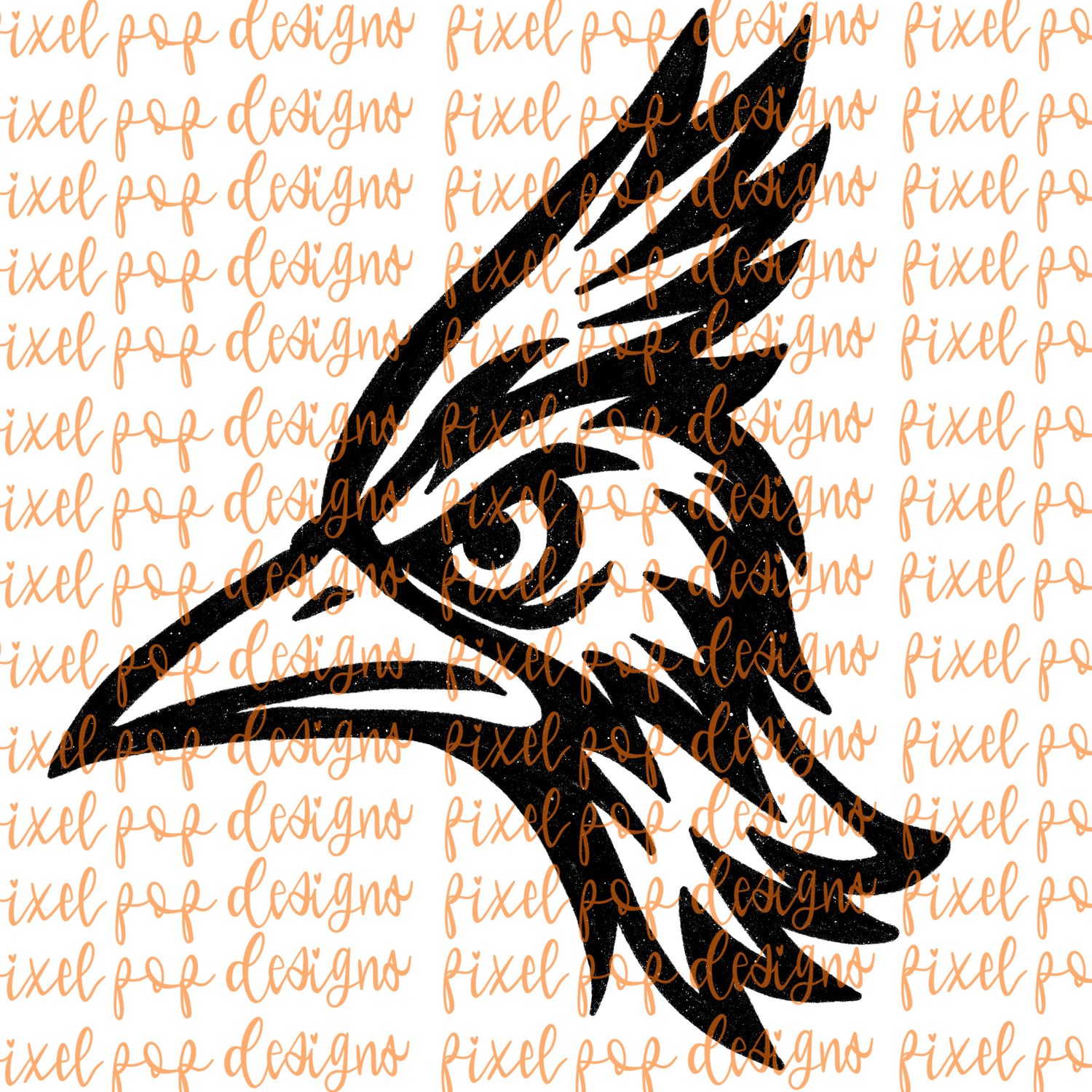 Roadrunner Fierce Mascot Hand Drawn Style PNG