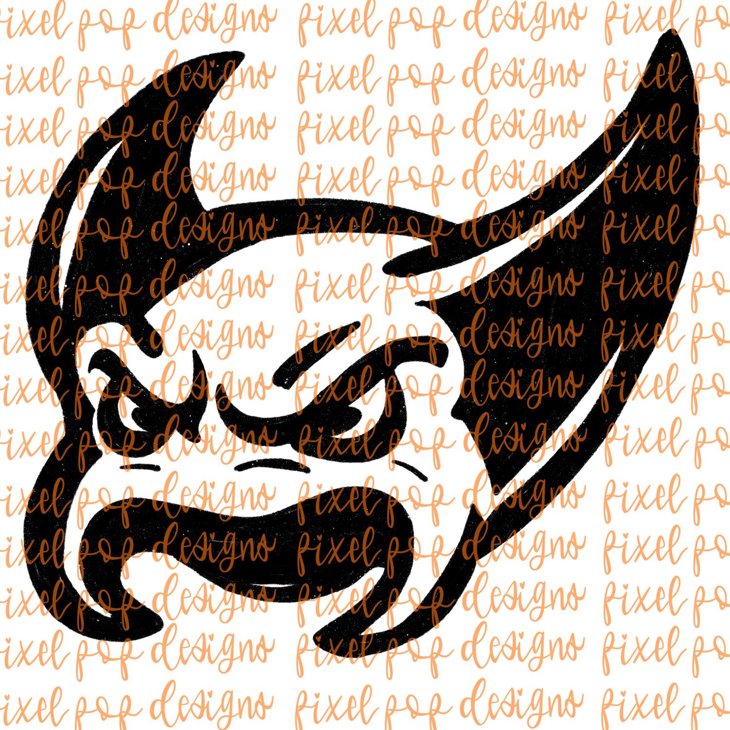 Ray Fierce Mascot Hand Drawn Style PNG