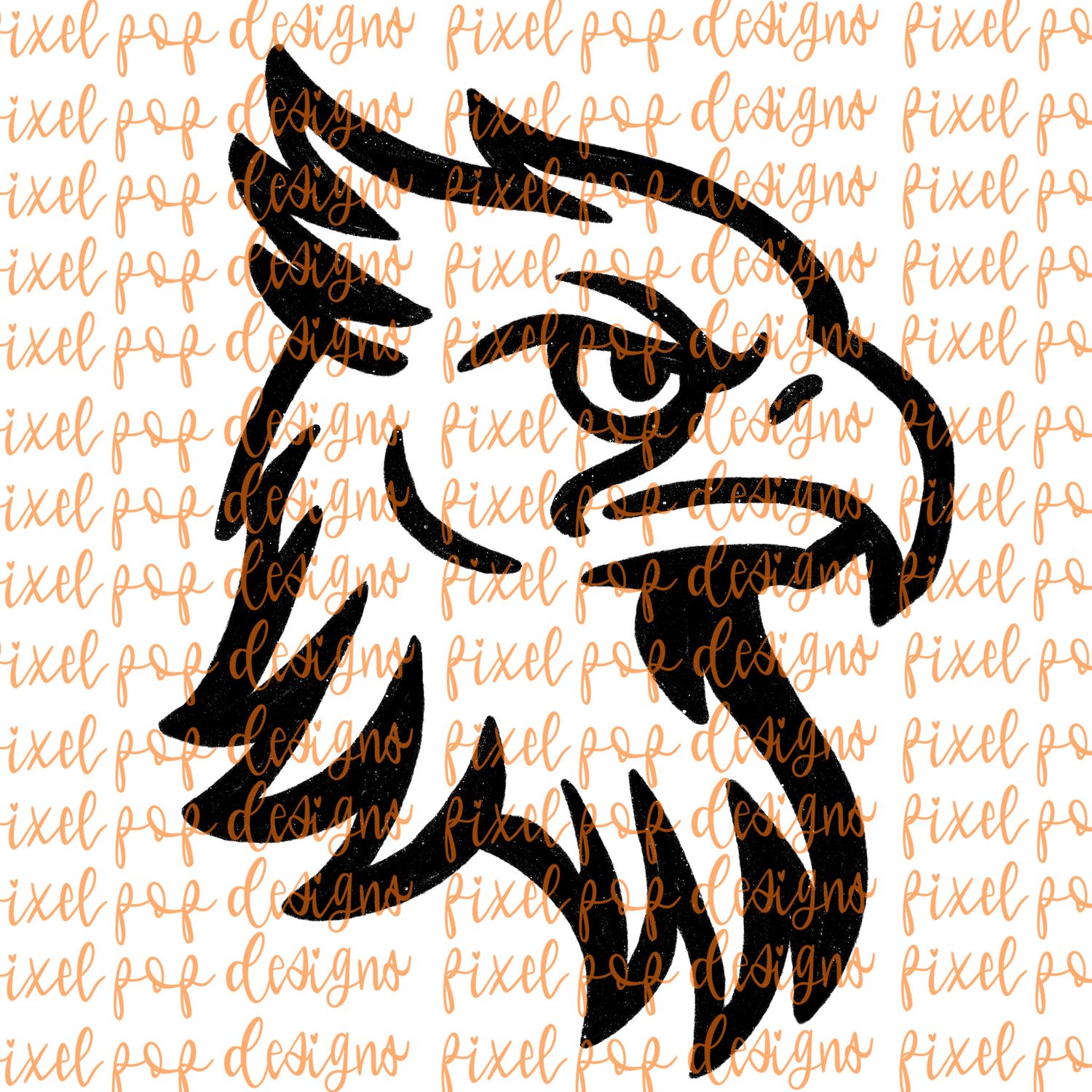 Griffin Fierce Mascot Hand Drawn Style PNG
