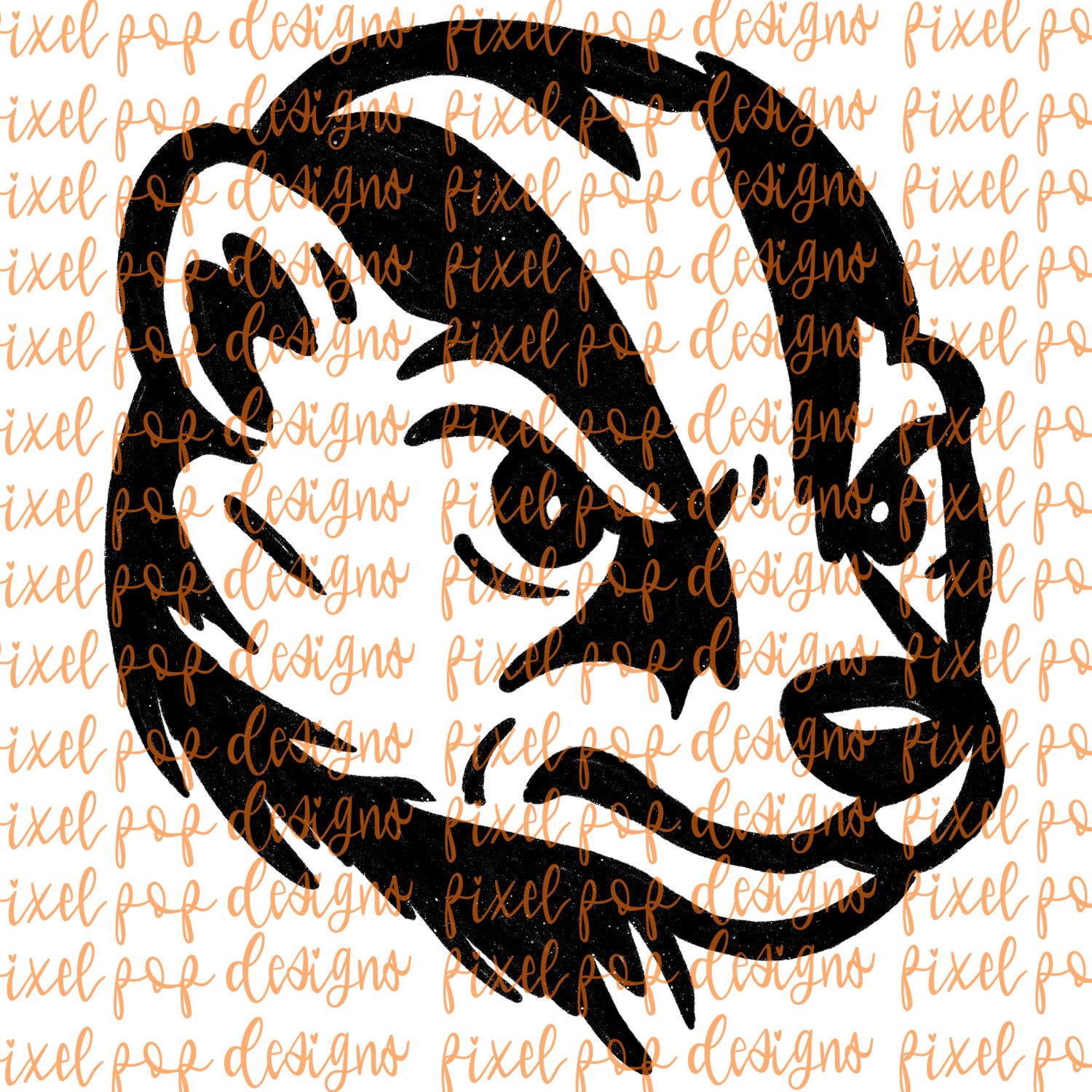 Badger Fierce Mascot Hand Drawn Style PNG