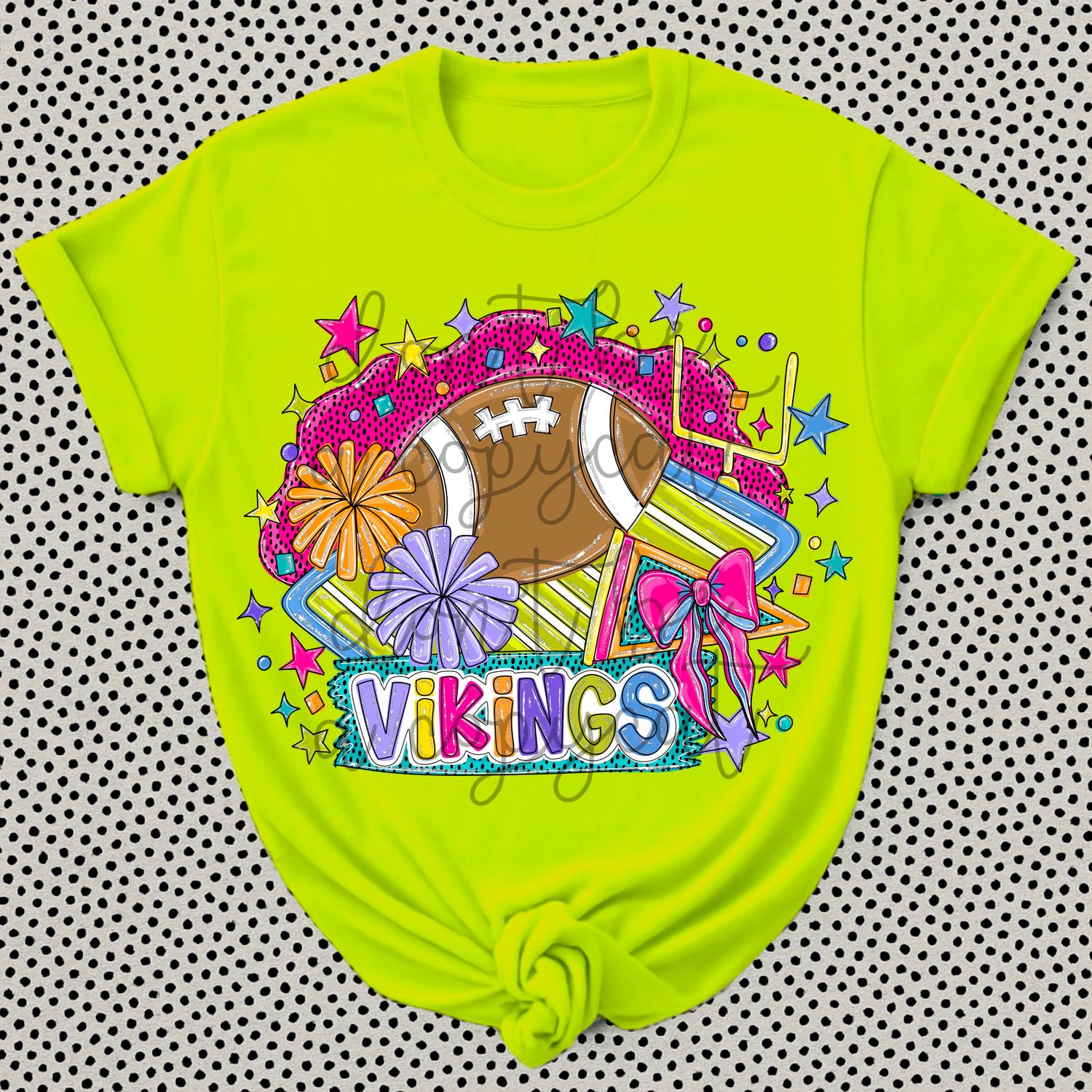 Silver Shimmer Football Mascots Viking Vikings Hand Drawn Spirit PNG + Pocket image