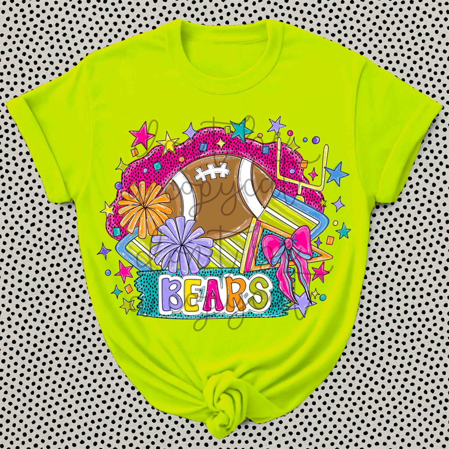 Silver Shimmer Football Mascots Bear Bears Hand Drawn Spirit PNG + Pocket image