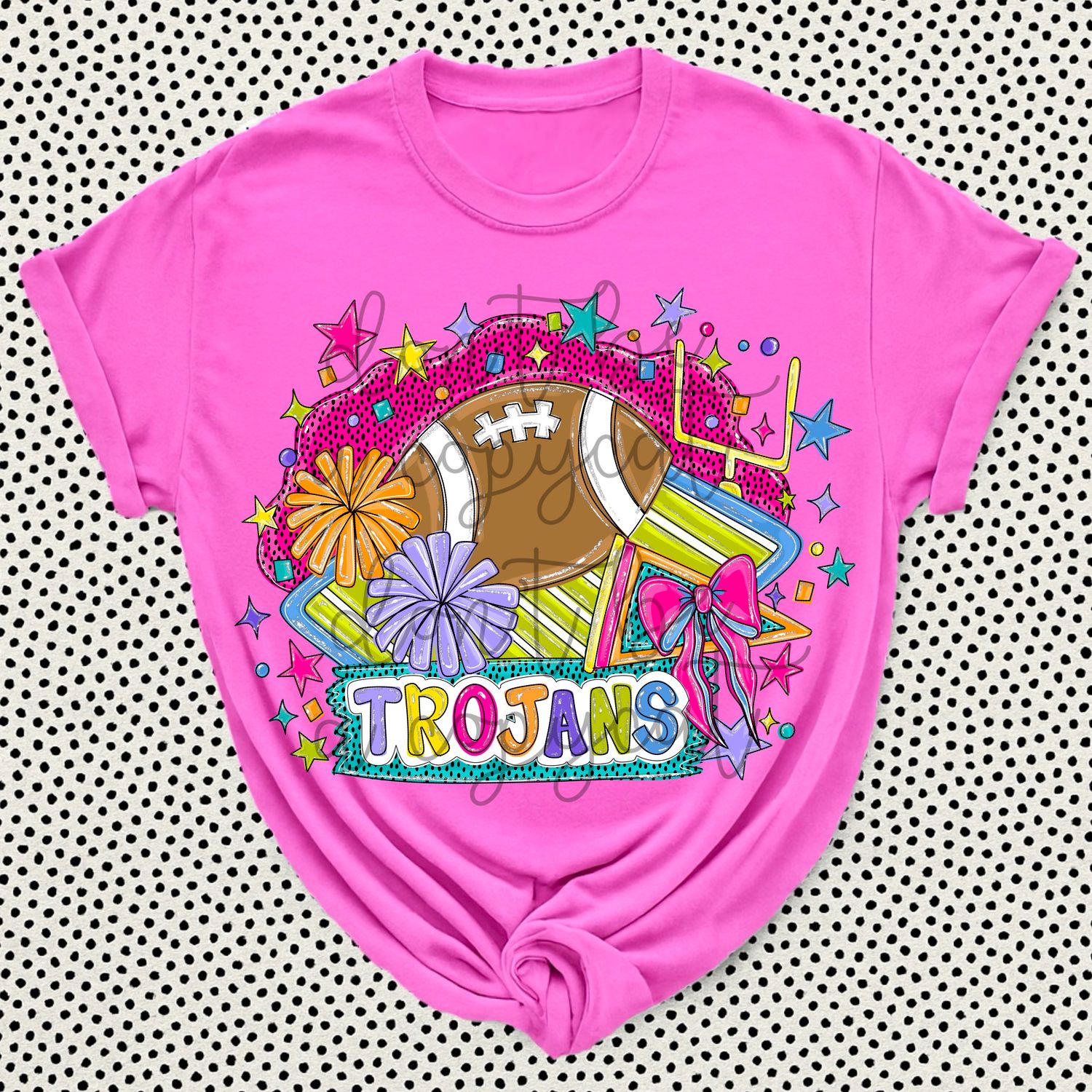 Silver Shimmer Football Mascots Trojans Trojan Hand Drawn Spirit PNG + Pocket image