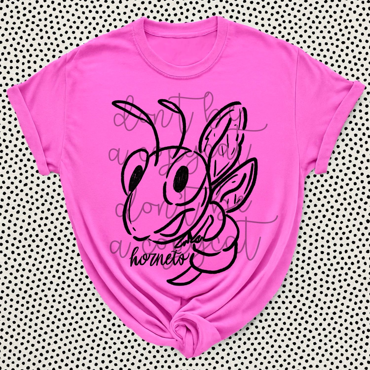 Hornets Doodle Mascot Hand Lettered Style PNG