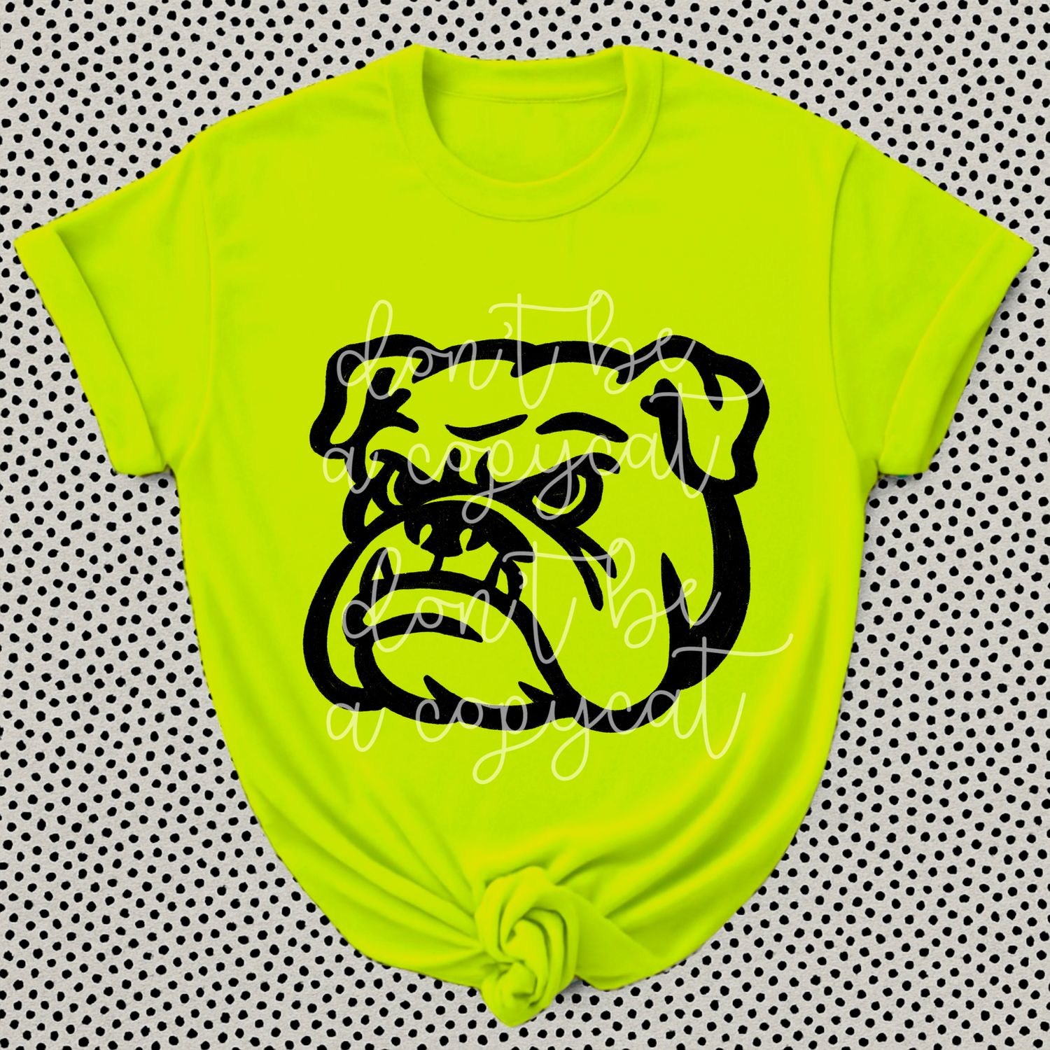 Bulldog Dog Fierce Mascot Hand Drawn Style PNG