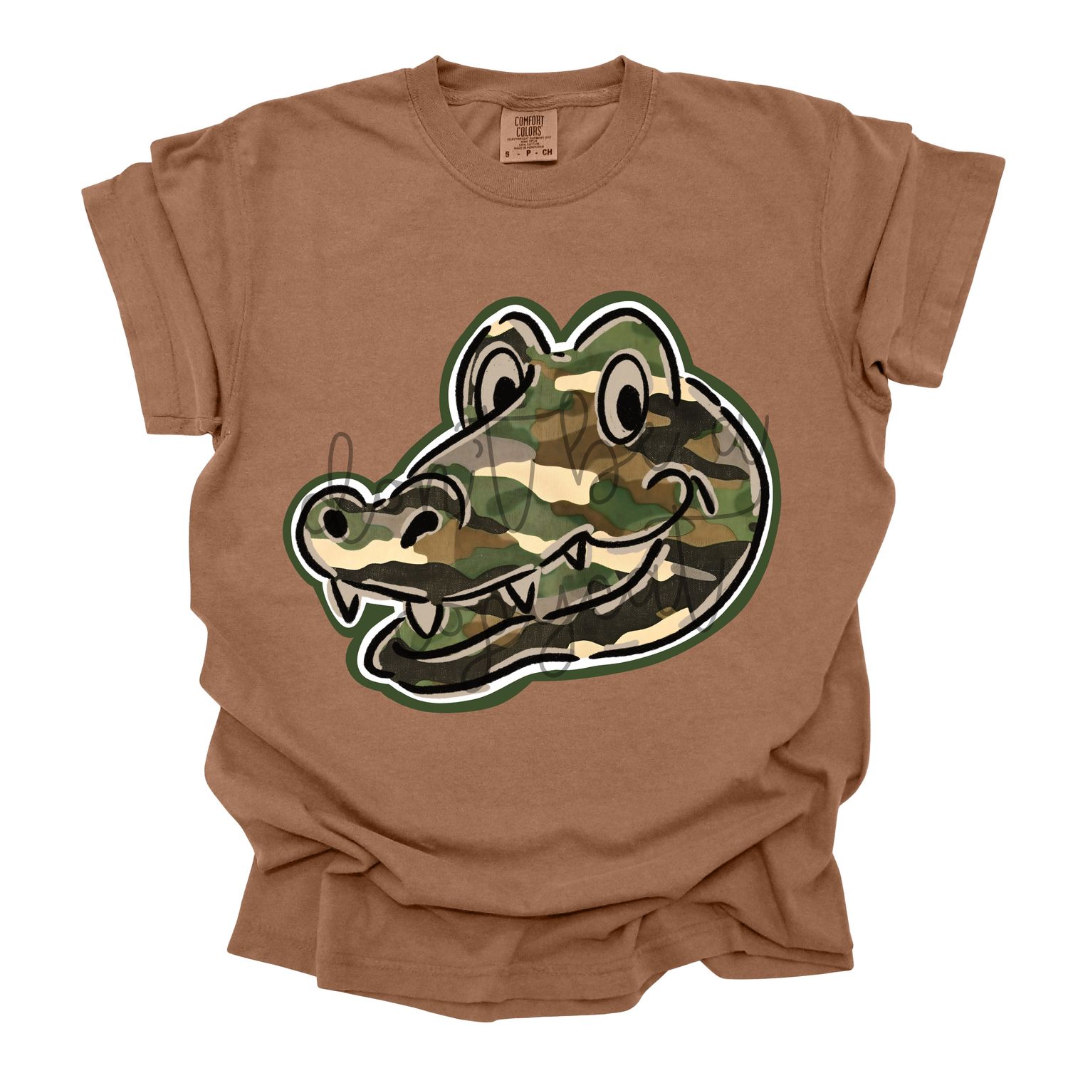 Camouflage Doodle Mascots Gator School Spirit Design PNG School Mascot Camo Gators Digital Design Printable Digital Mascot Design