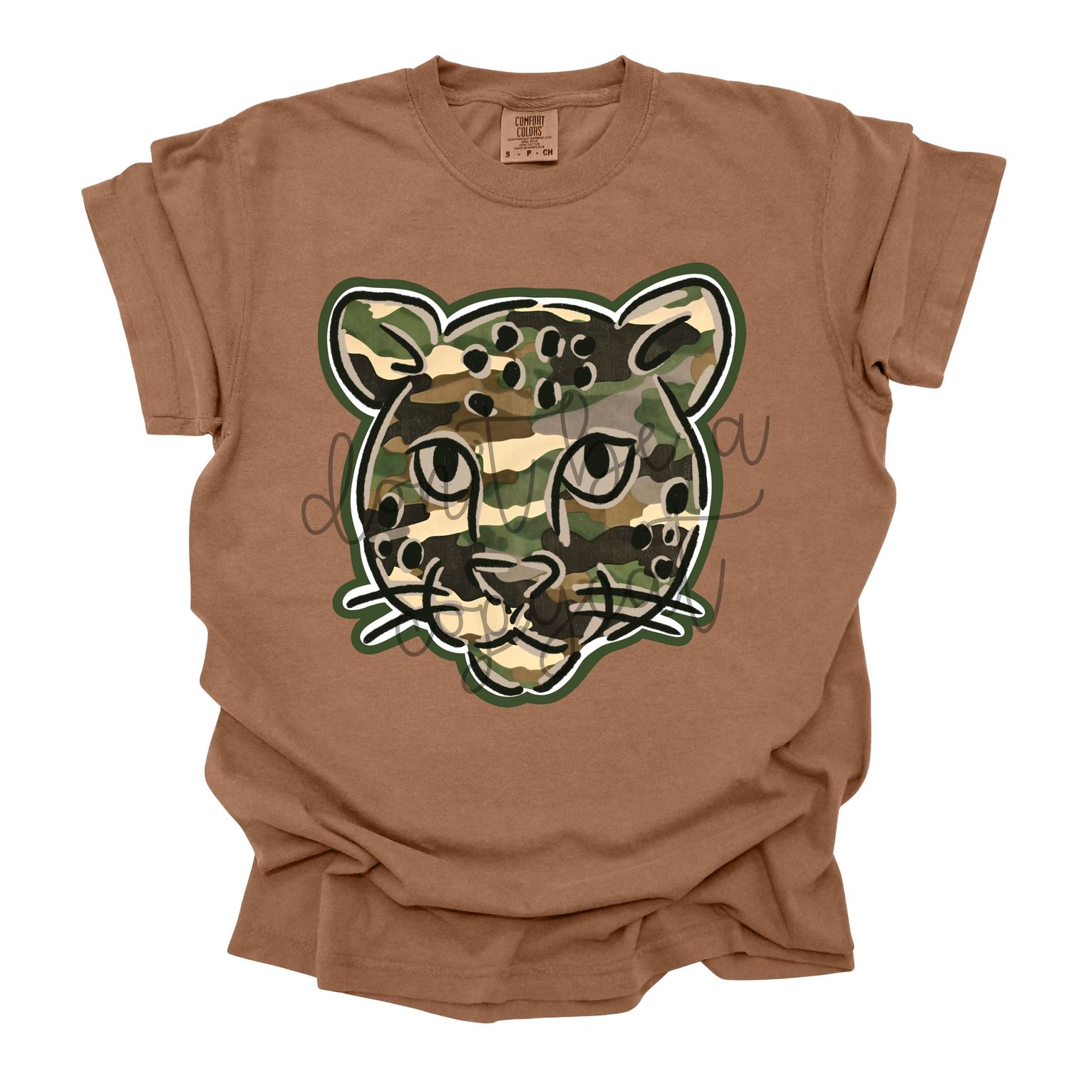 Camouflage Doodle Mascots Jaguar Leopard School Spirit Design PNG School Mascot Camo Jaguars LeopardsDigital Design Printable Digital Mascot Design