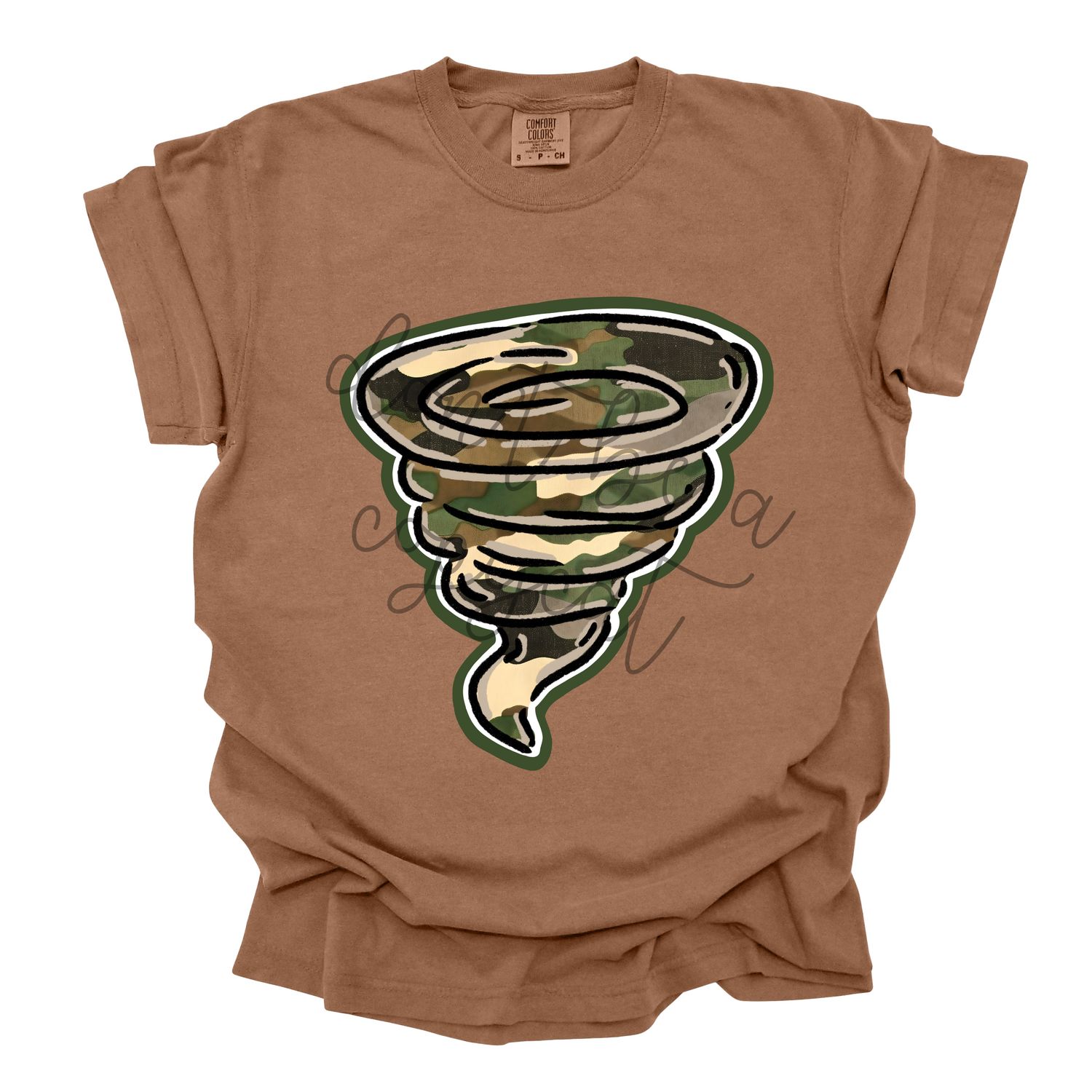 Camouflage Doodle Mascots Tornado School Spirit Design PNG School Mascot Camo Tornadoes Digital Design Printable Digital Mascot Design