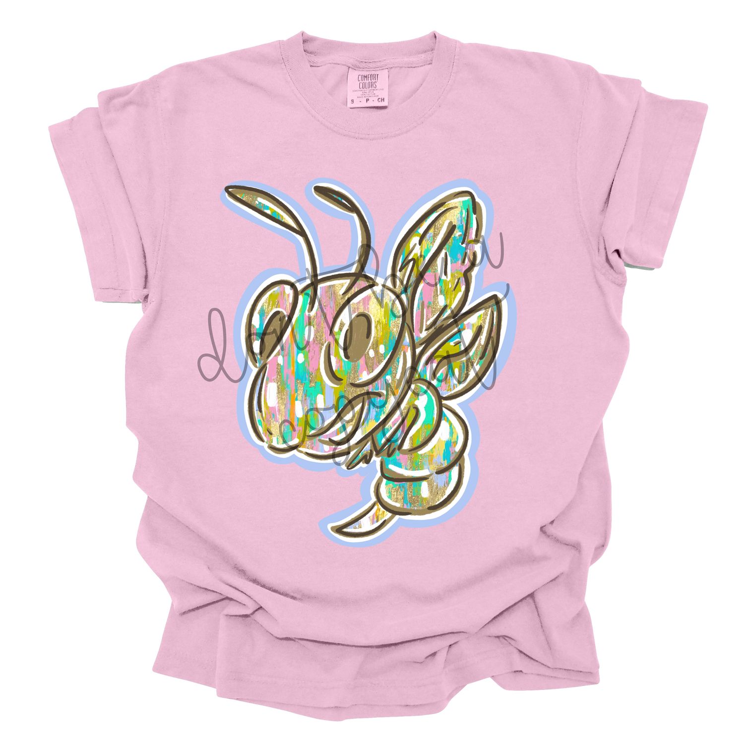 Pastel Paint Doodle Mascots Hornet Yellowjacket Jacket School Spirit Design PNG School Mascot Camo Digital Design Printable Digital Mascot Design