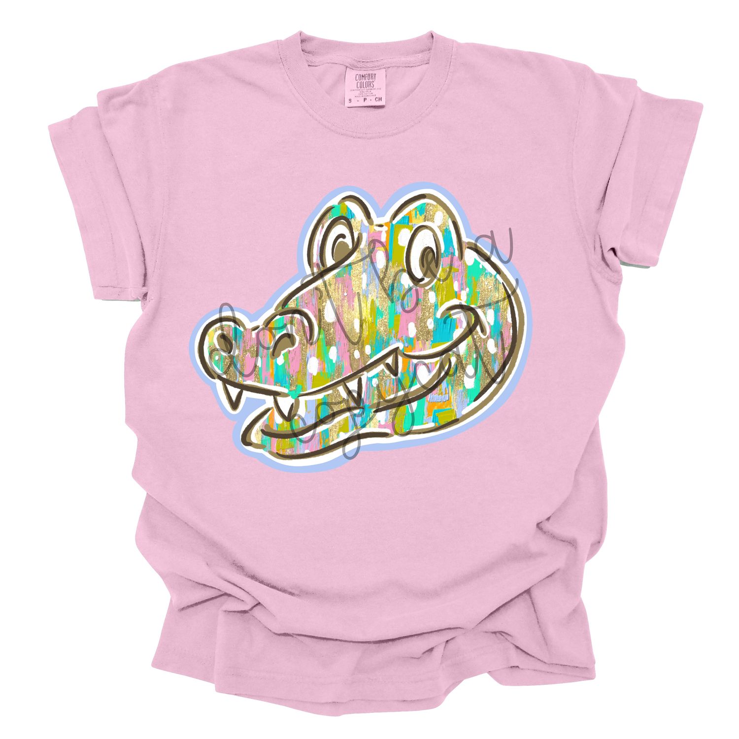 Pastel Paint Doodle Mascots Gator School Spirit Design PNG School Mascot Camo Gators Digital Design Printable Digital Mascot Design