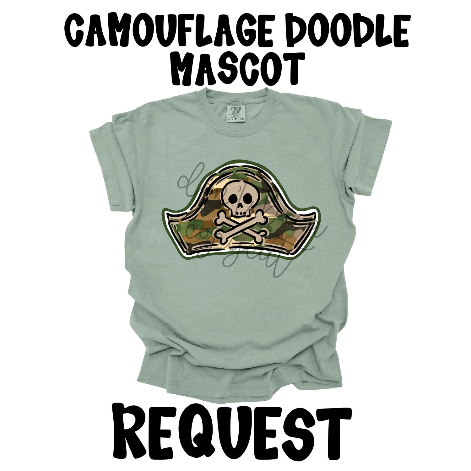 REQUESTS: Camouflage Doodle Mascot BUNDLE