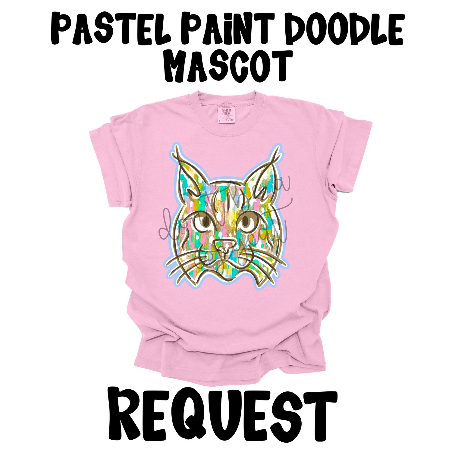 REQUESTS: Pastel Paint Doodle Mascot BUNDLE