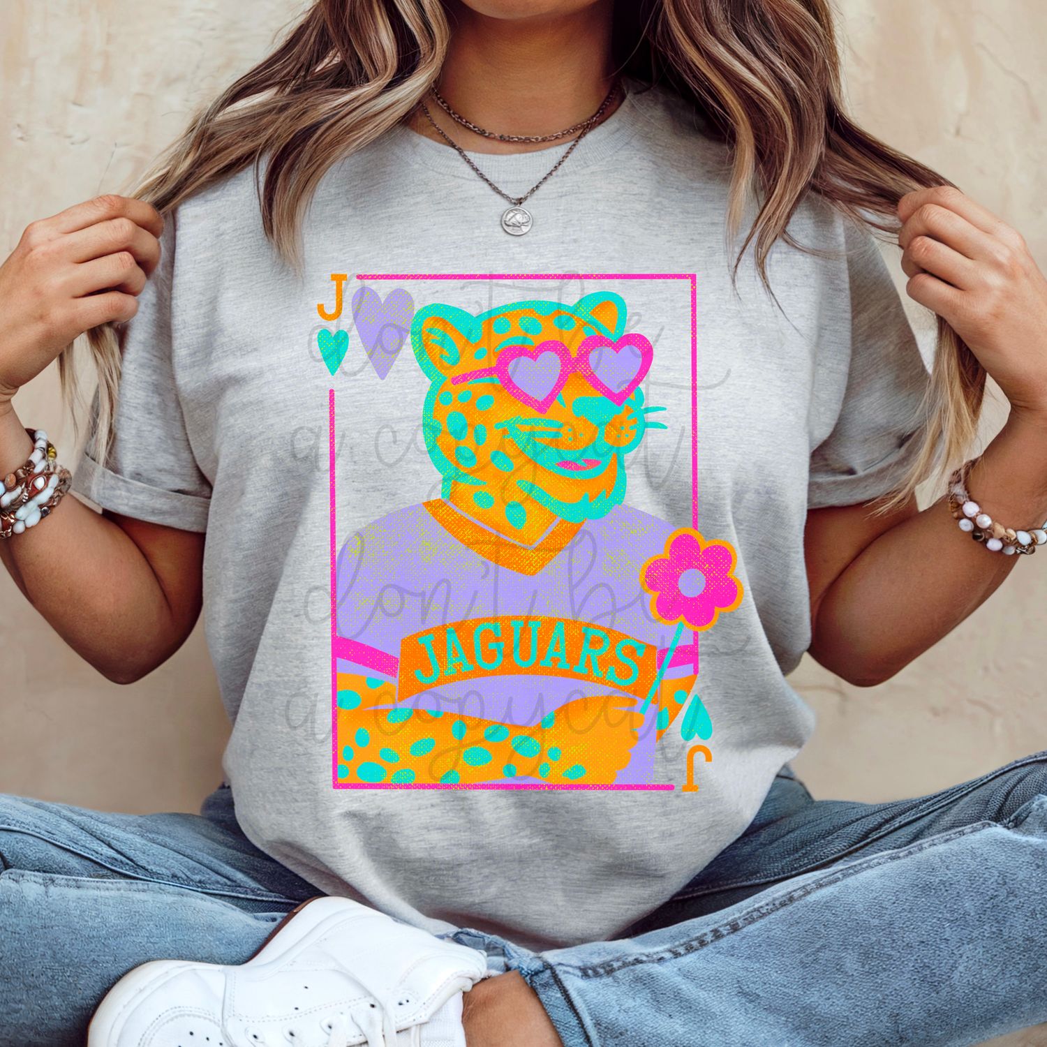 Girlie Mascot Playing Cards Jaguars  Design PNG School Mascot Jaguar Digital Design Printable Digital Mascot Design