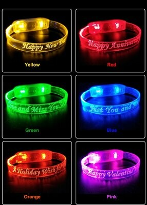 LED Armbänder die auf Geräusche reagieren