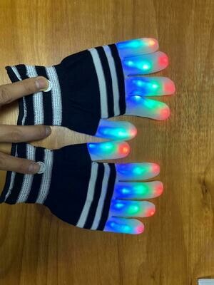 LED leuchtende blinkende Handschuhe