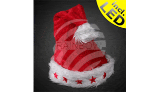 LED Weihnachts Ringel Spiral Mütze mit 5 Blinksternen leuchtend blinkend hell merry xmas LED Weihnachts Ringel Spiral Mütze mit 5 Blinksternen leuchtend blinkend hell merry xmas