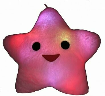LED LEUCHT KISSEN LED Pillow 'Happy Star' Leuchtkissen kuschelweich 40x35 STERN LED LEUCHT KISSEN LED Pillow 'Happy Star' Leuchtkissen kuschelweich 40x35 STERN