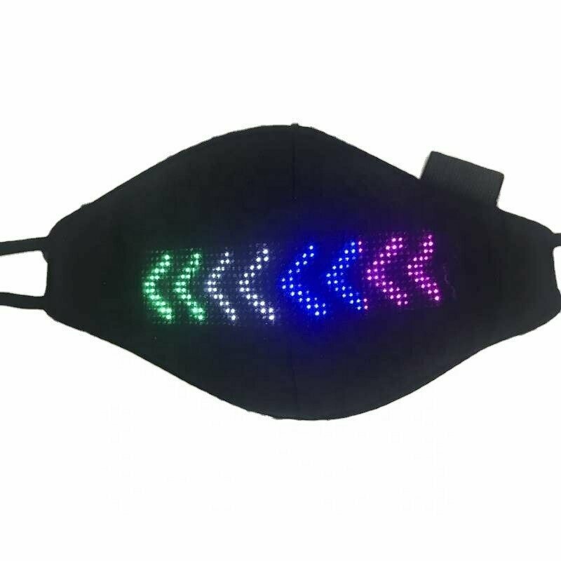LED Mundschutz Programmierbar Bluetooth APP - wiederaufladbar USB +AKKU Maske LED Mundschutz Programmierbar Bluetooth APP - wiederaufladbar USB +AKKU Maske