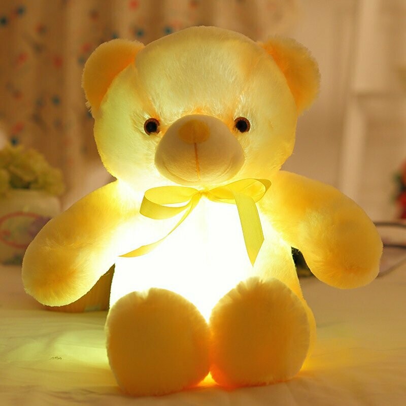 LED LEUCHT KISSEN farbwechsel Bear Bär Teddi Leuchtkissen kuschelweich 30 cm LED LEUCHT KISSEN farbwechsel Bear Bär Teddi Leuchtkissen kuschelweich 30 cm