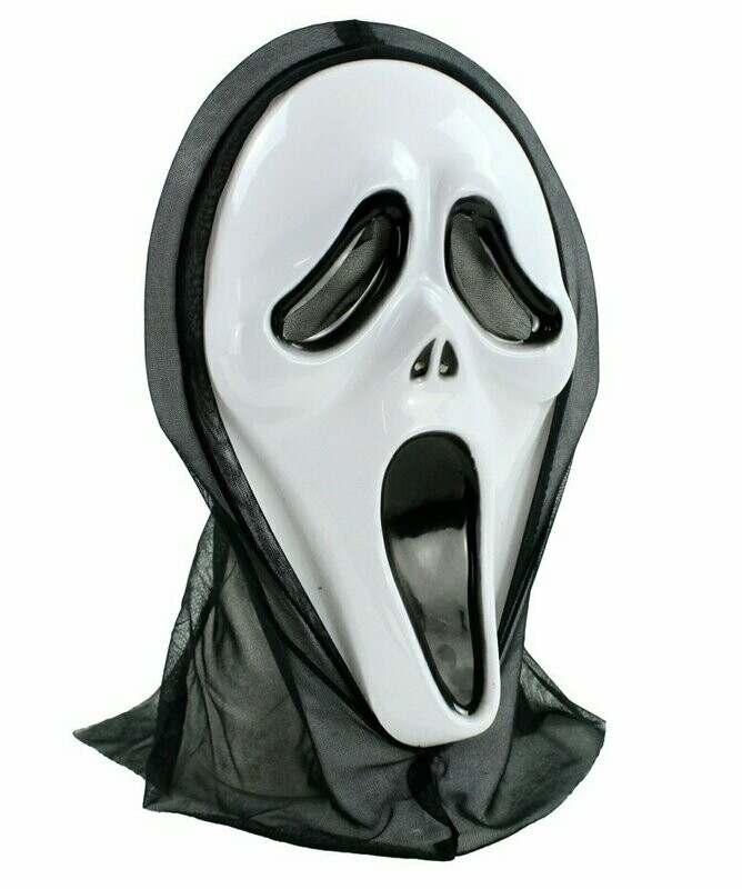 Masken Maske Screaming Ghost Geist mit Haube NEU Faschingsmaske Karneval Masken Maske Screaming Ghost Geist mit Haube NEU Faschingsmaske Karneval