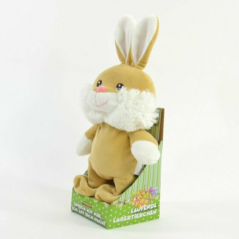 Laber-Hase, Hopsi, laufend der alles nachplappert, inkl. Batterien, 27x13x10cm Laber-Hase, Hopsi, laufend der alles nachplappert, inkl. Batterien, 27x13x10cm
