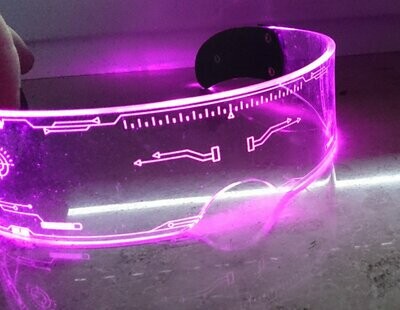 cool light Leuchtbrille LED Multicolor Licht Blink Brille 7 Stunden Akku USB