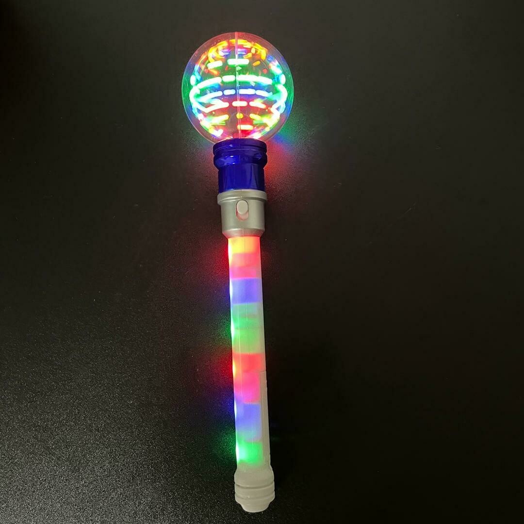LED ROTOR Magic Disco Twister TWO bunte LEDs Flashing Ball Zauberstab Feenstab