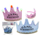 Party - Krone, Happy Birthday Haar Reif , mit 5 bunten LED leuchtend pink blau Party - Krone, Happy Birthday Haar Reif , mit 5 bunten LED leuchtend pink blau