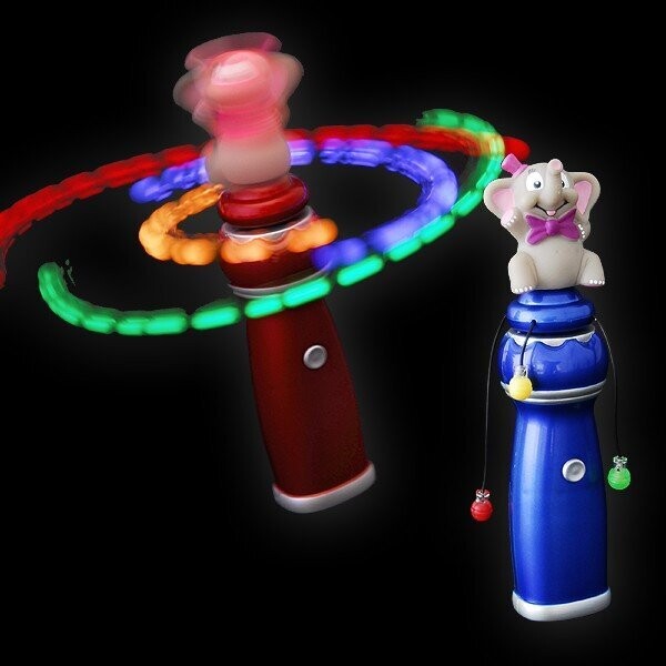LED ROTOR MEGA WIRBLER Elefant fliegende BÄNDER bunte LEDs BLAU ROT LED ROTOR MEGA WIRBLER Elefant fliegende BÄNDER bunte LEDs BLAU ROT