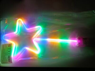Feenstab Sternenstab Zauberstab LED STAB mit STERN LÄNGE 38 cm Prinzess flash